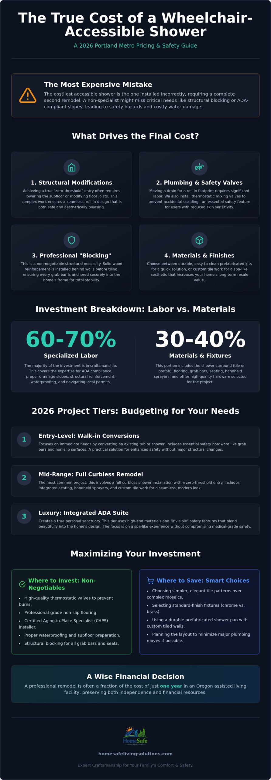 The Real Cost of a Wheelchair Accessible Shower: 2026 Pricing Guide