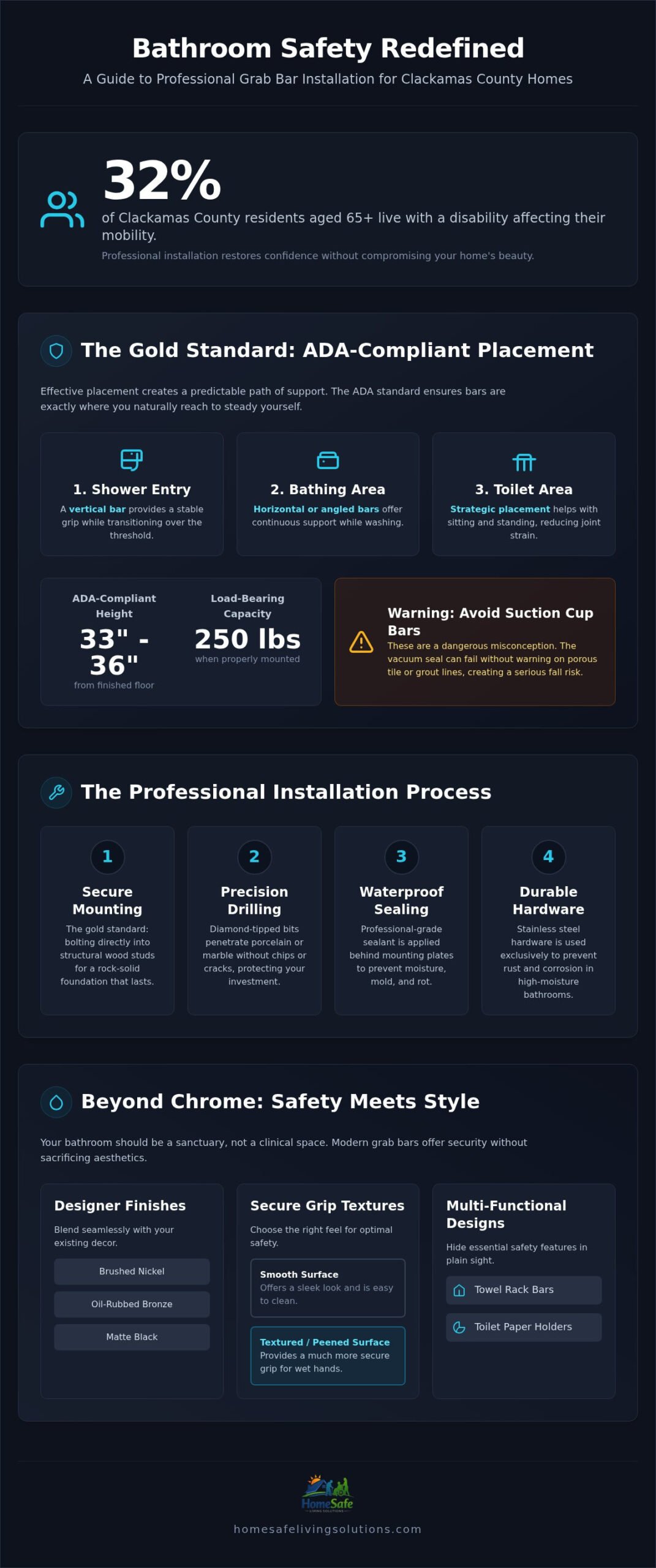 Professional Handicap Grab Bar Installation in Clackamas: The Complete Safety Guide