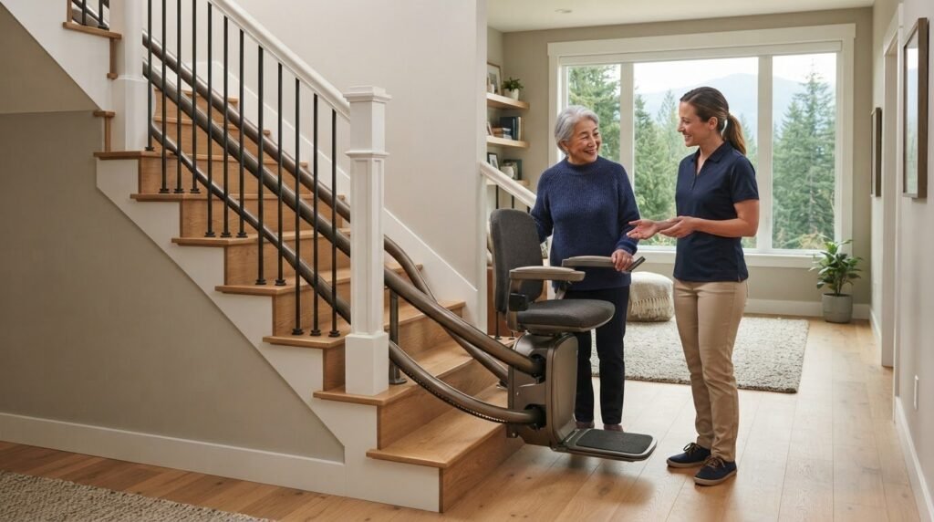 Curved Stair Lift Installation: Guide to a Safer Home